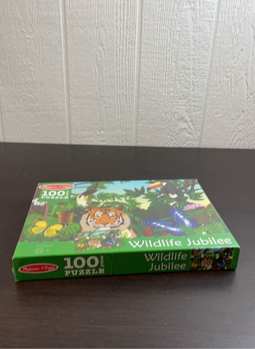 secondhand Melissa & Doug 100 Piece Puzzle, Wildlife Jubilee