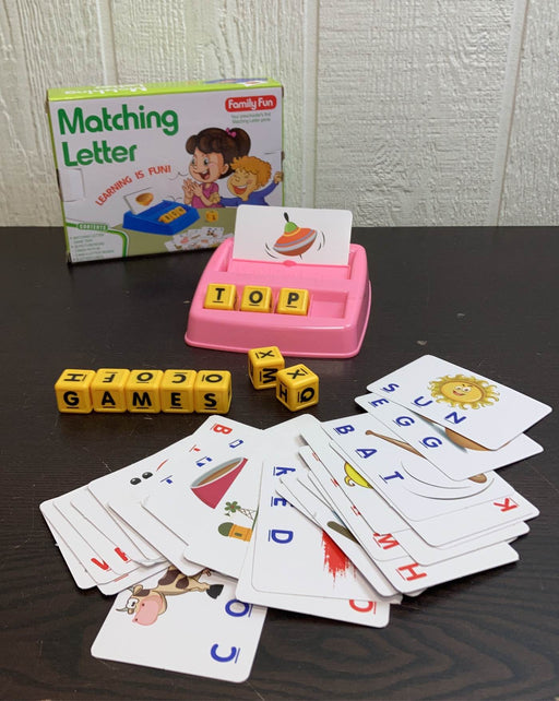 used Matching Letter Game