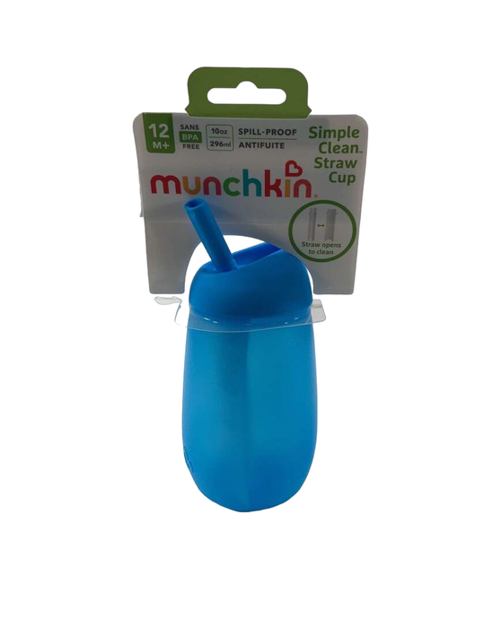 Munchkin Simple Clean Straw Cup, Blue, 1 pack