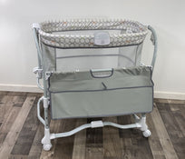 secondhand Ingenuity Dream & Grow Bedside Bassinet, Stained on Pad