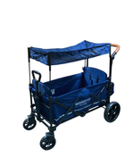 used Wonderfold X2 Push + Pull Double Stroller Wagon, Sapphire Navy, 2022