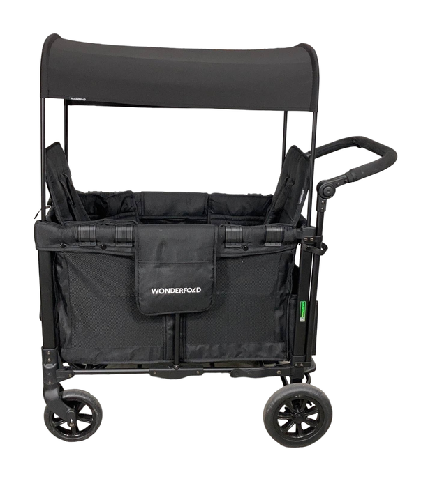 secondhand Wonderfold W2 Original Multifunctional Double Stroller Wagon, 2023, Black