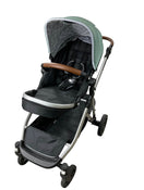 used Mockingbird Single to Double Stroller, 2022, Silver with Penny Leather, Sage