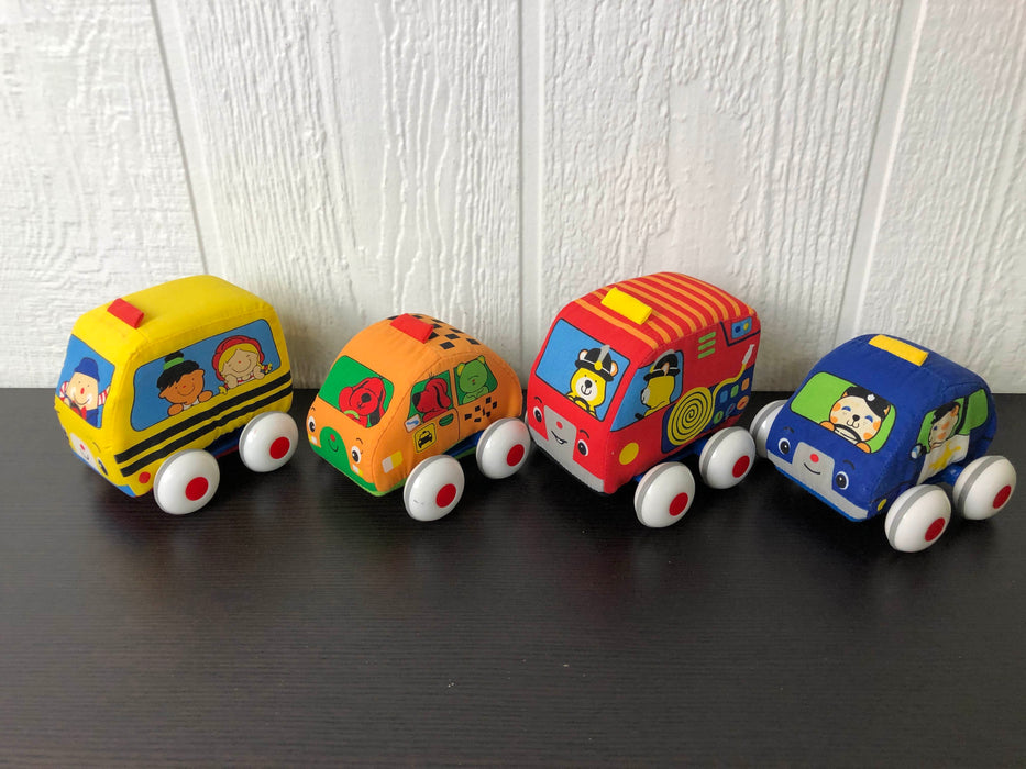 secondhand Melissa & Doug K’s Kids Pull-Back Vehicle Set