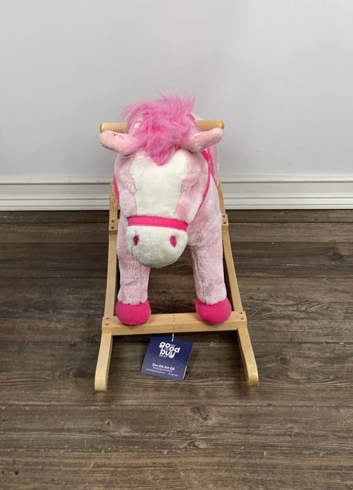 used Animal Adventure Plush Rocking Horse, Pink