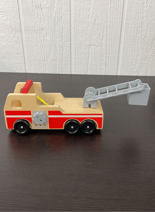 used Melissa & Doug Wooden Fire Truck