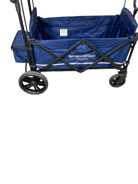 used Wonderfold X2 Push + Pull Double Stroller Wagon, Sapphire Navy, 2022