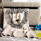 Shop Safavieh Throw Blanket, Lenny the Lion Natural at GoodBuy Gear
