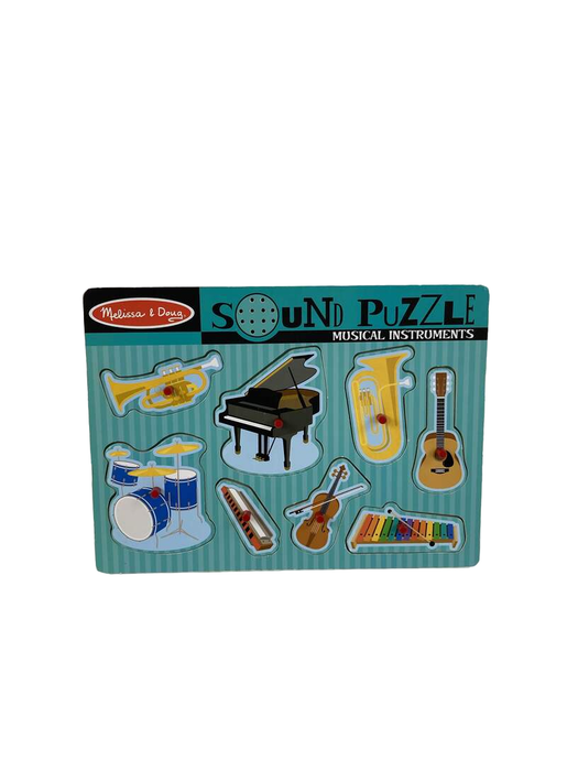 secondhand Melissa & Doug Sound Puzzle, Instruments