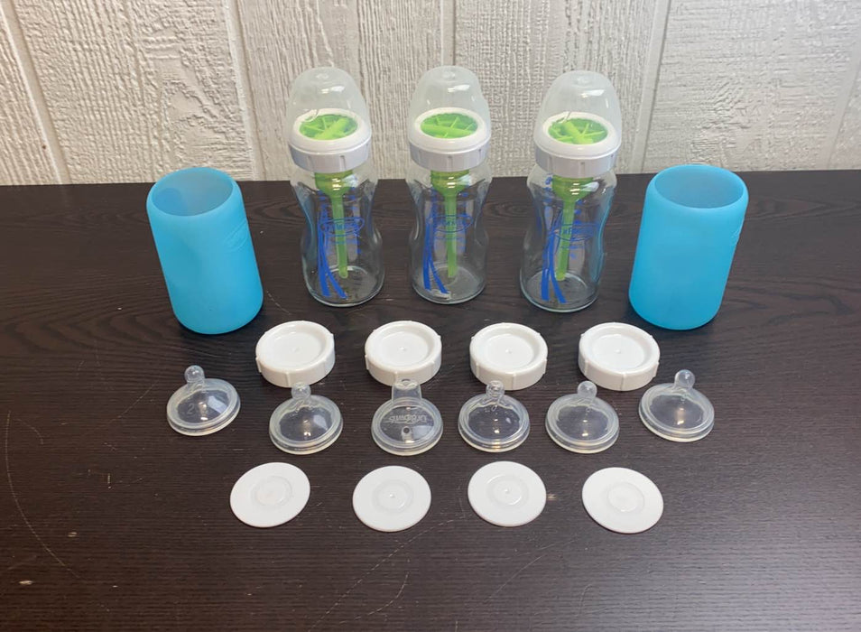 Shop Dr. Brown's Options+ Anti Colic Wide Neck Glass Bottles 3-Pack, 9 oz/270 ml at GoodBuy Gear