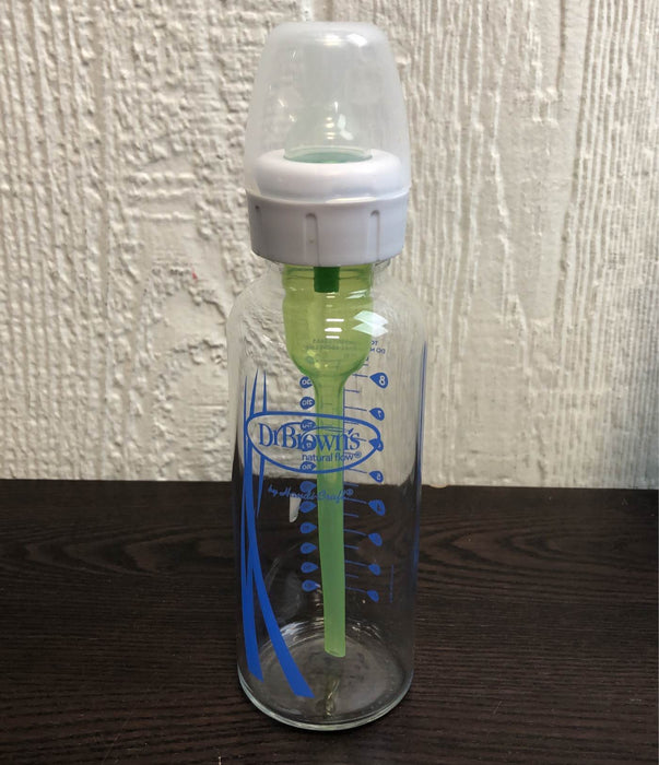 secondhand Dr. Brown's Glass Bottle, With Sleeve