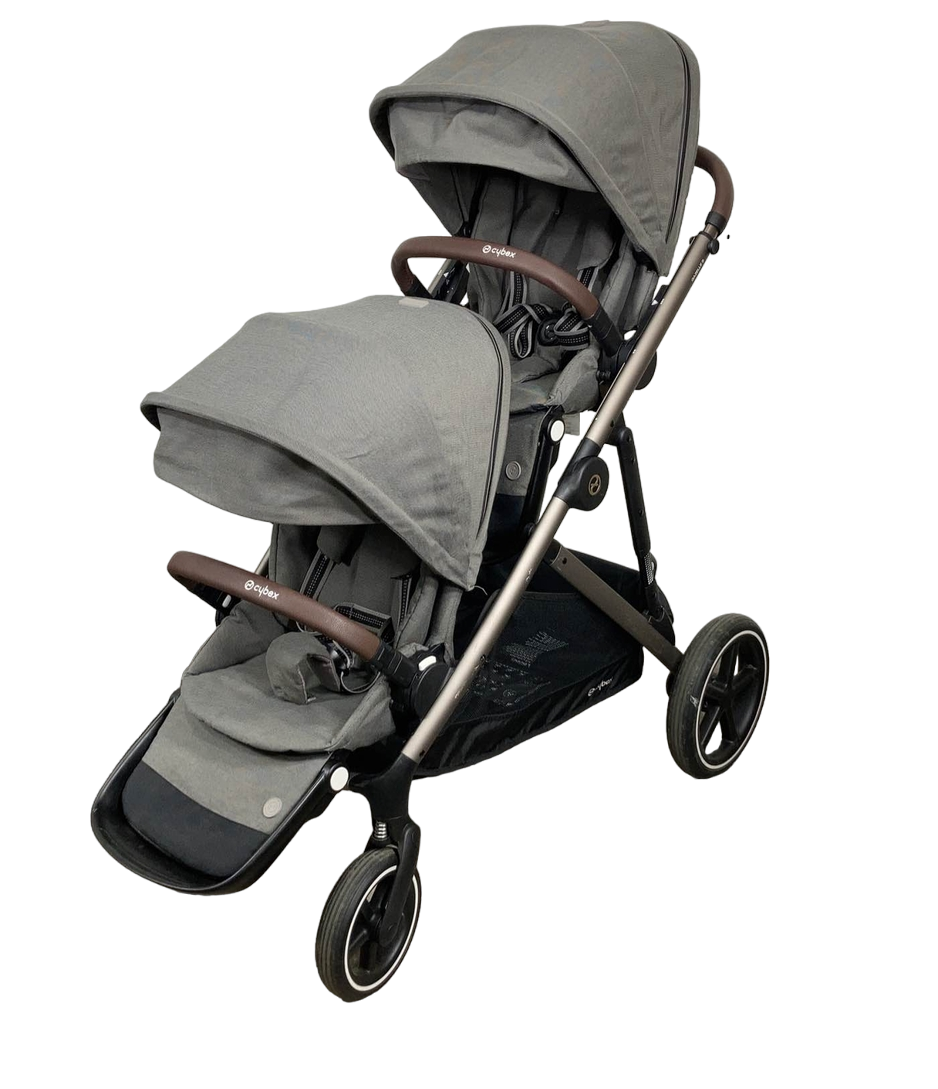 Cybex Gazelle S Double Stroller, Soho Grey, 2021 Cybex Gazelle S Double Stroller, Soho Grey, 2021