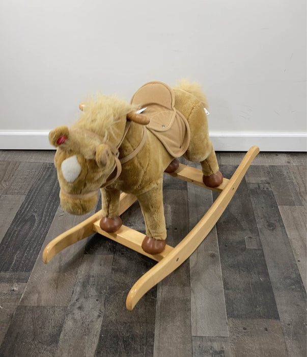 used Chrisha Playful Plush Rocking Horse