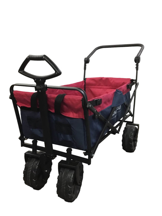 used Wonderfold Wagon S2 Push and Pull Folding Wagon, Navy/Red, P Model