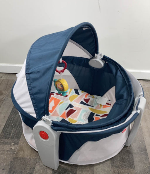 secondhand Fisher Price On-the-Go Baby Dome, Gray