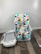 secondhand Fisher Price Space Saver High Chair, Triangles