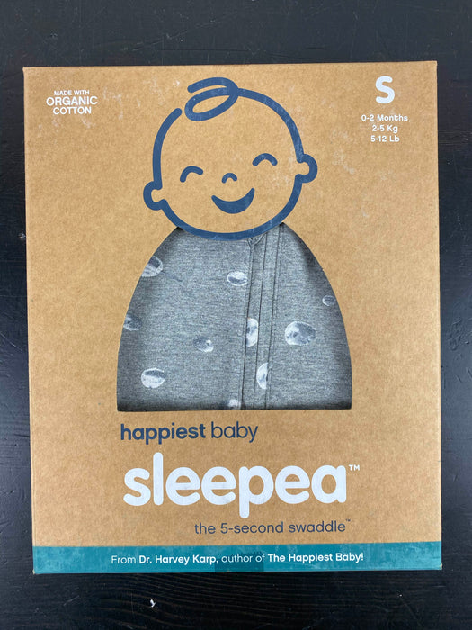 used Happiest Baby Sleepea Swaddle, Small, Gray galaxy