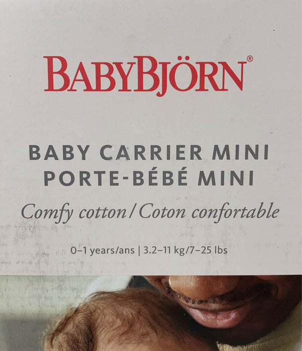Shop BabyBjorn Baby Carrier Mini, Vintage Indigo Cotton at GoodBuy Gear