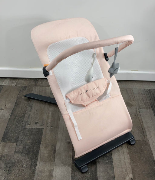 used Baby Delight Go With Me Alpine Deluxe Portable Bouncer, Peony Pink