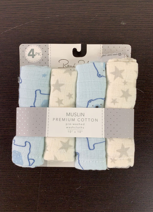 used Rene Rofe Muslin Premium Cotton Pre-washed Washcloths