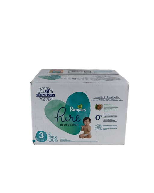 used Pampers Pure Diapers, Size 3, 66 Ct