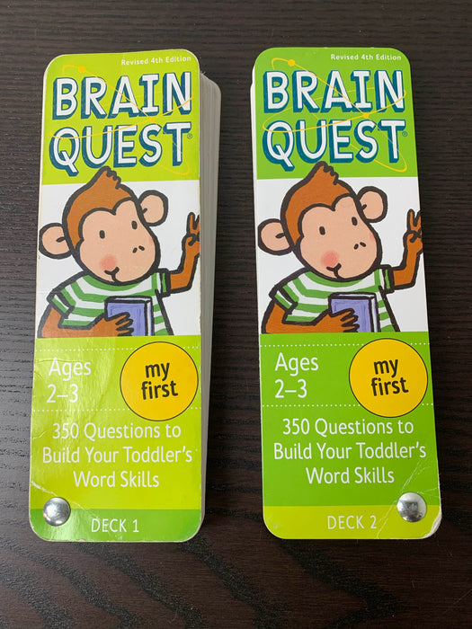 used Brain Quest Q&A Cards, Ages 2-3