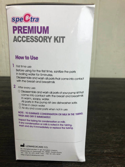 secondhand Spectra Baby 24mm Premium Breast Pump Accessory Kit