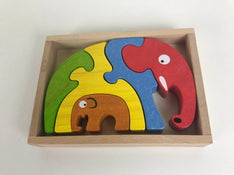used Begin Again Elephant Family Puzzle