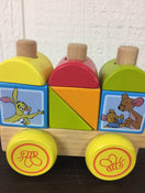 secondhand Melissa & Doug Winnie The Pooh Wooden Stacking Train