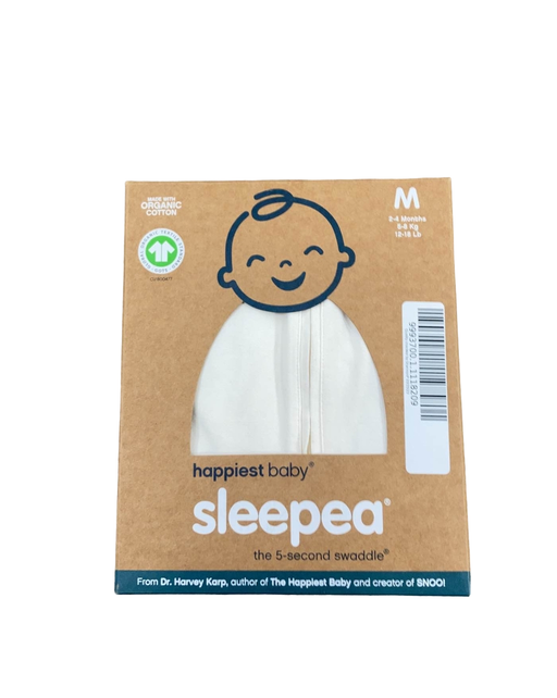 used Happiest Baby Sleepea Swaddle, Medium, white