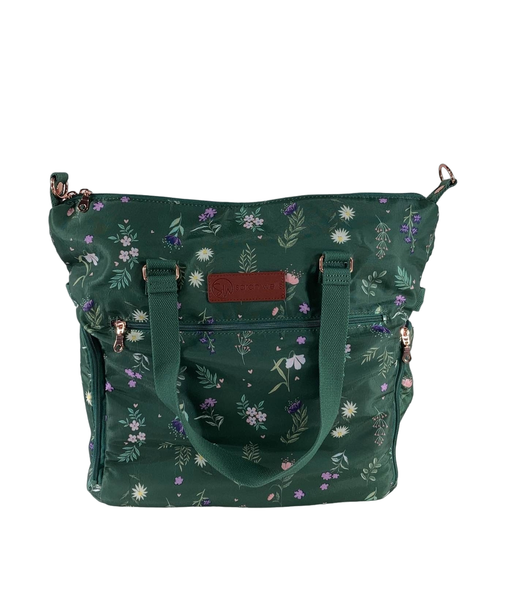 used Sarah Wells Lizzy Breast Pump Bag, Olive Floral