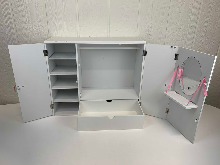 secondhand Our Generation Wooden Wardrobe Closet For 18” Dolls