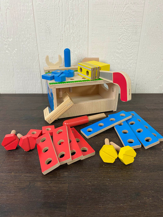 used Melissa & Doug Hammer & Saw Tool Bench