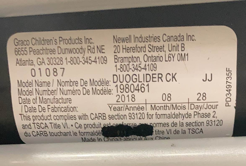 used Graco DuoGlider Double Stroller, 2018