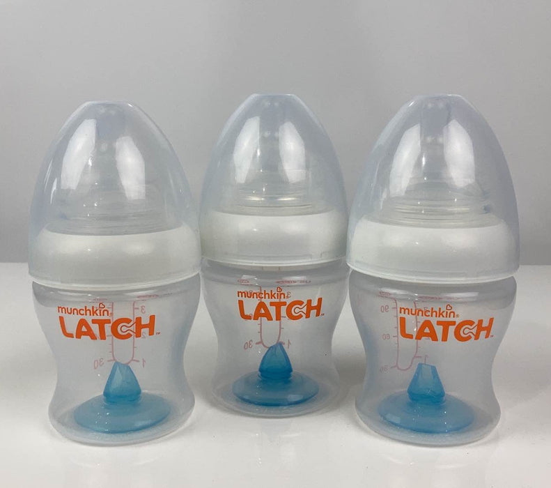 used Munchkin Latch Bottles, 3pk