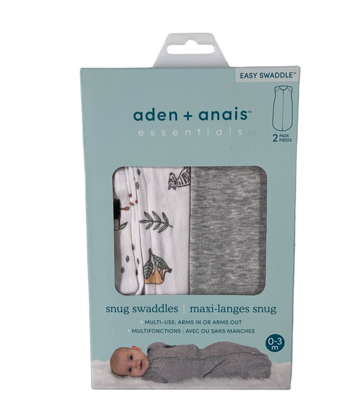 used Aden + Anais Essentials Easy Swaddle Snug, 2 Pack