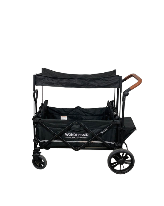 secondhand Wonderfold X2 Push + Pull Double Stroller Wagon, Stealth Black, 2022