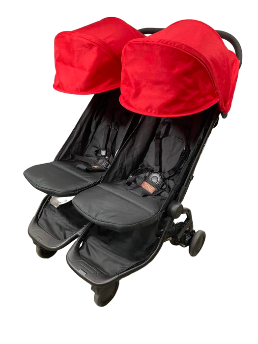 used Mountain Buggy Nano Duo Stroller, 2021, Ruby