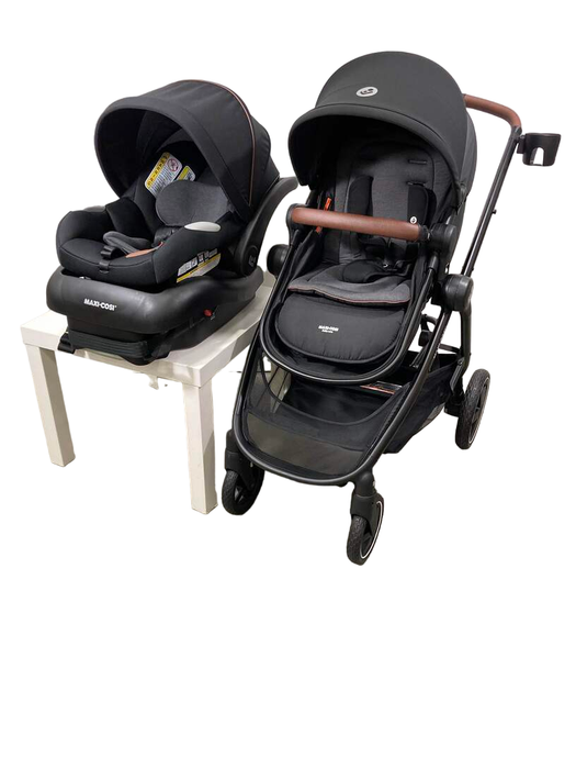 used Maxi-Cosi Zelia2 Luxe Travel System, New Hope Black, 2023