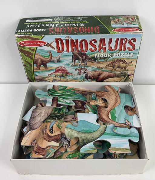 secondhand Melissa & Doug Floor Puzzle, Dinosaurs