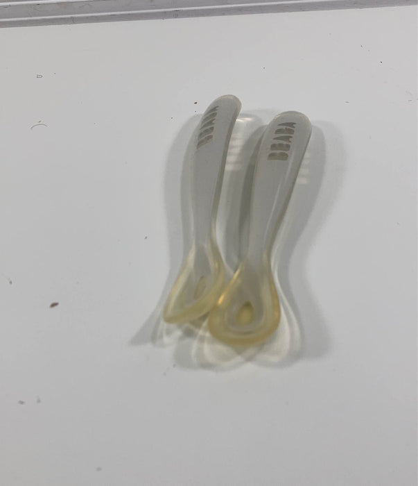 Shop Beaba First Stage Silicone Spoons, Cloud at GoodBuy Gear