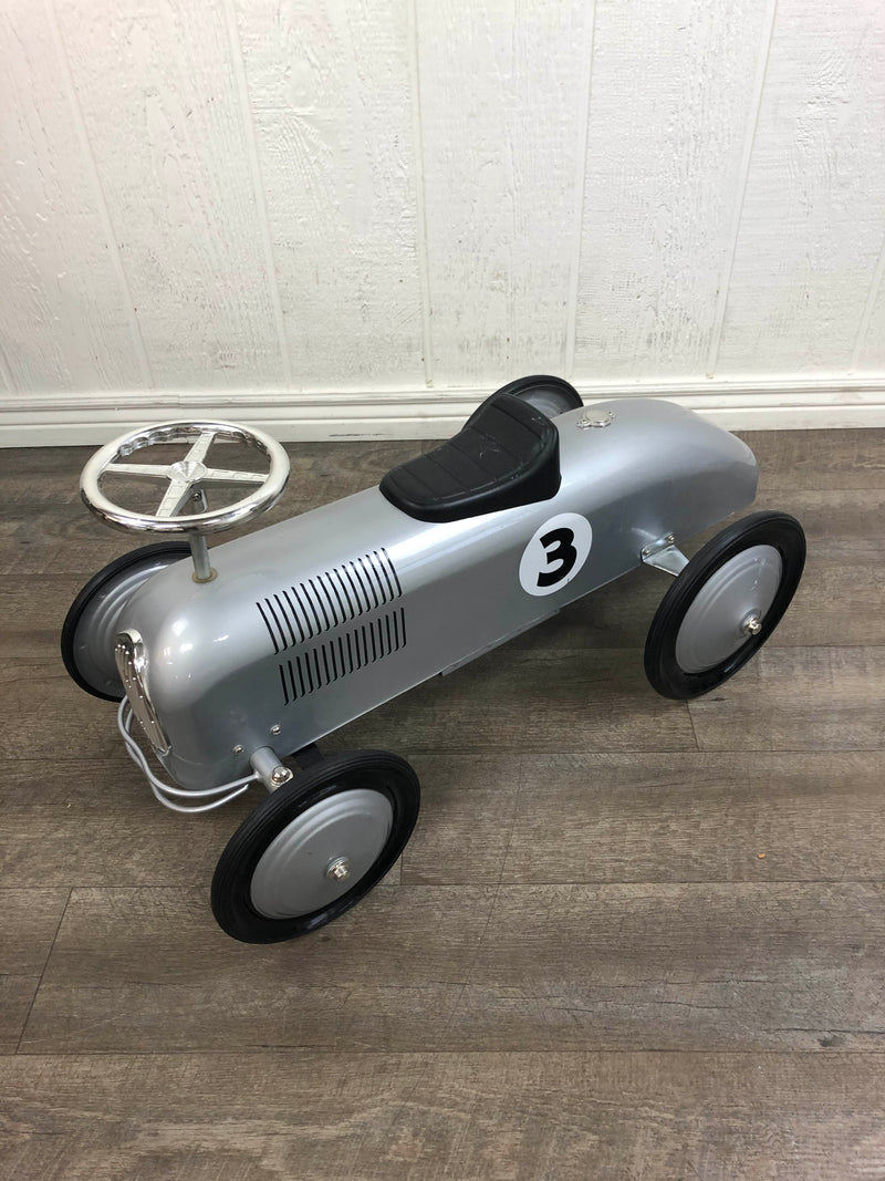 Morgan Cycle Retro Racer Ride On, Silver