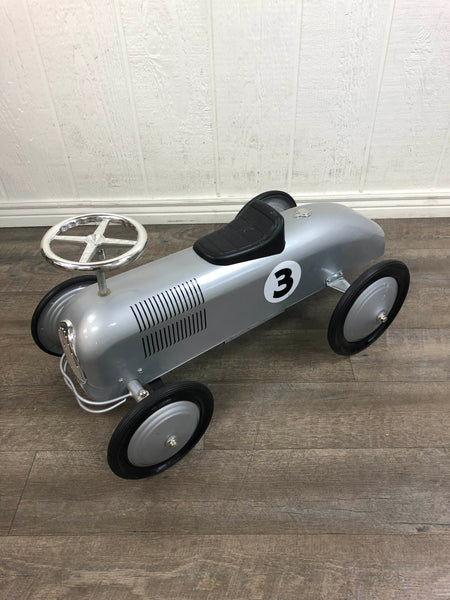 Morgan Cycle Retro Racer Ride On, Silver