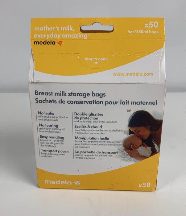 secondhand Medela Milk Storage Bags, 50 bags
