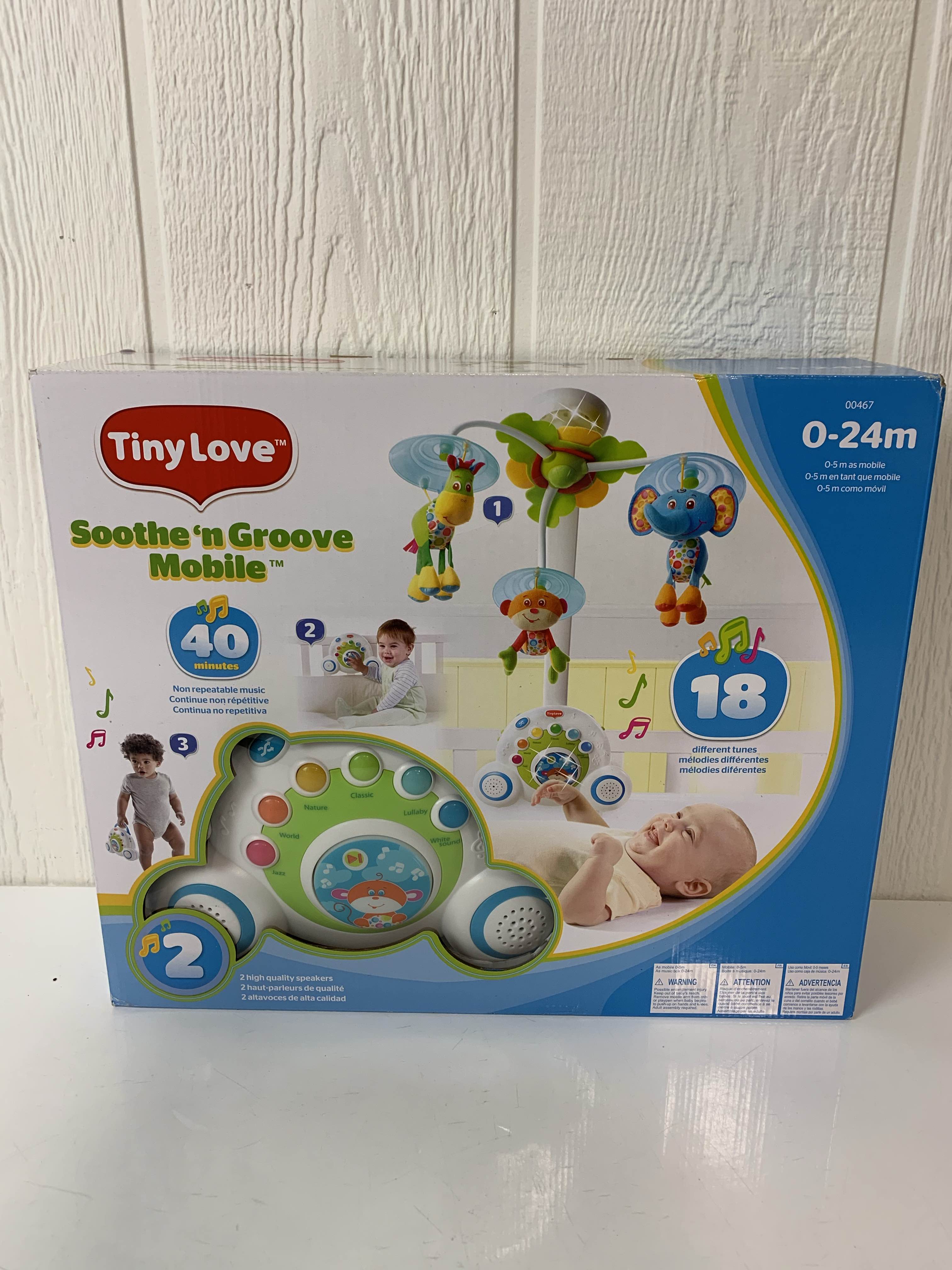 Tiny Love Soothe 'n Groove Mobile, Blue 0-24 months - Toys 4 U