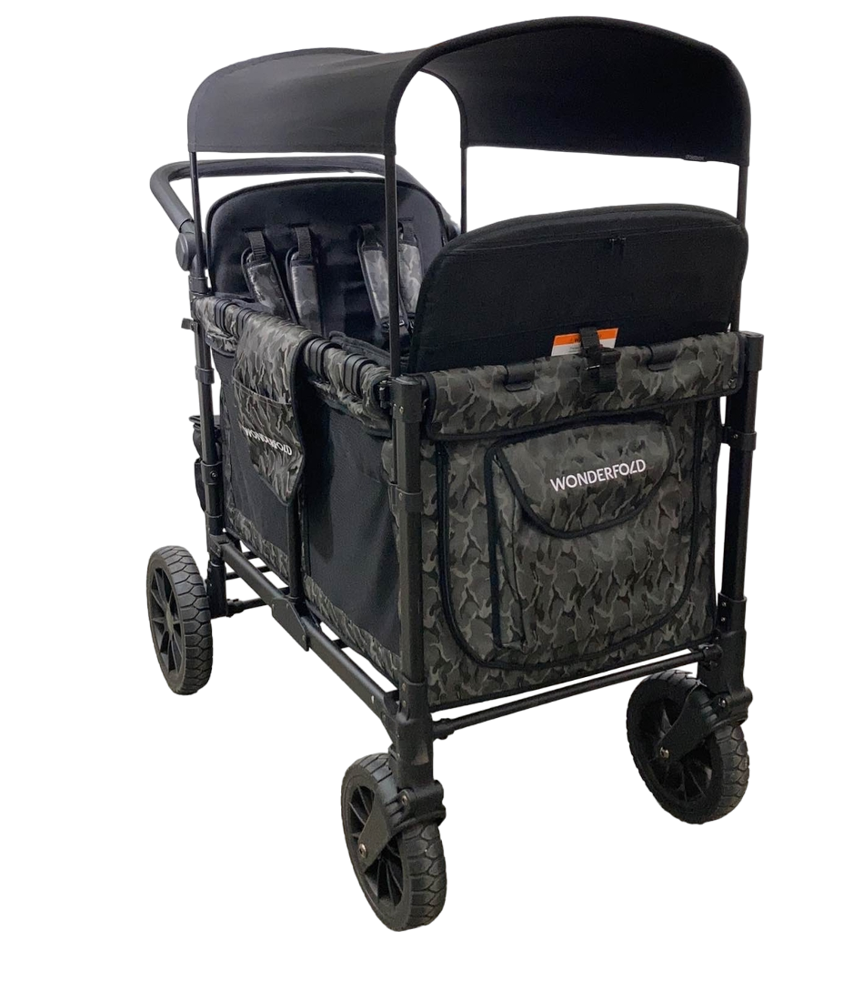 Wonderfold W4 Luxe Quad Stroller Wagon, 2023, Shadow Green Camo