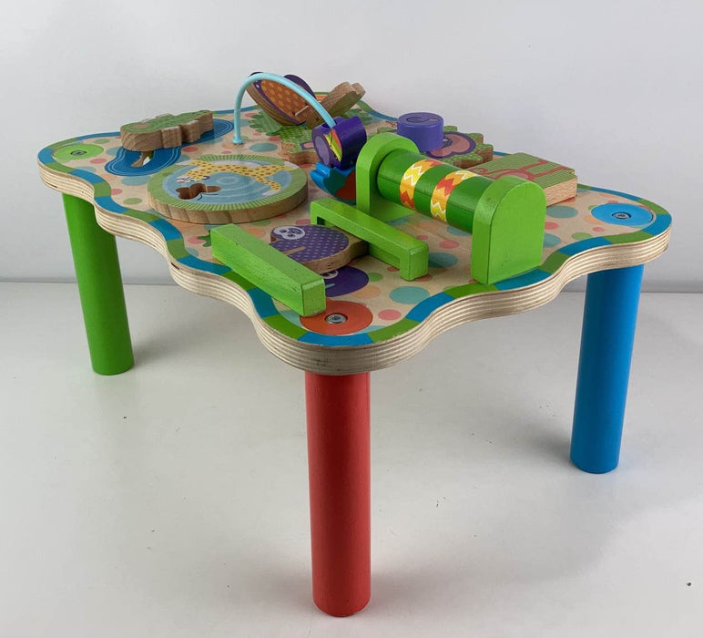 used Melissa & Doug First Play Children’s Jungle Wooden Activity Table