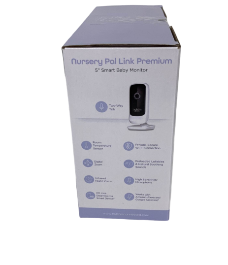 Hubble Connected Nursery Pal Link Premium: 5" Smart Baby Monitor