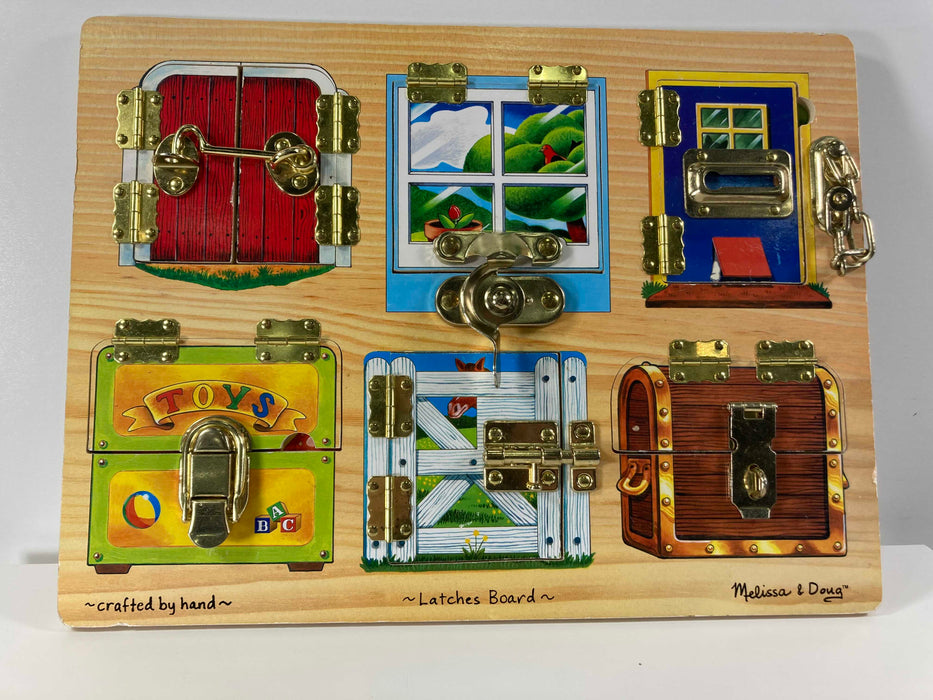 used Melissa & Doug Latches Board