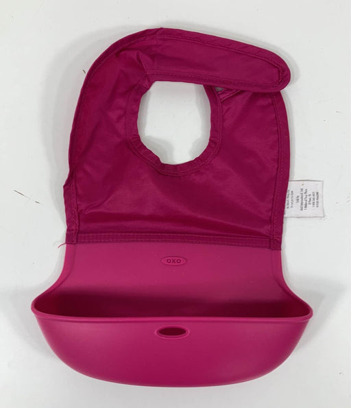 used OXO Tot Roll Up Bib, Pink